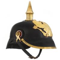 VidaXL Pickelhaube germaans replica larp staal zwart - thumbnail