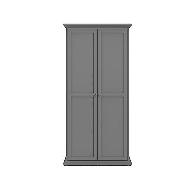 Kledingkast Amber - antraciet - 201x96x61 cm