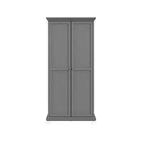 Kledingkast Amber - antraciet - 201x96x61 cm - thumbnail