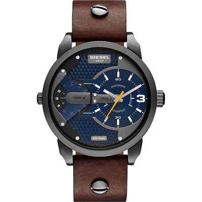 Diesel Heren DZ7339 bruin lederen quartz horloge Diesel Heren DZ7339 bruin lederen quartz horloge