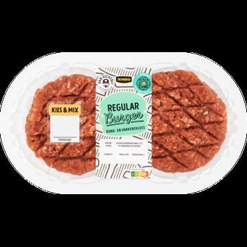 Jumbo Regular Burger Rund en Varkensvlees 2 Stuks