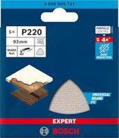 Bosch Accessories EXPERT M480 2608900721 Schuurnet voor deltaschuurmachine Ongeperforeerd Korrelgrootte (num) 220 (l x b) 93 mm x 93 mm 5 stuk(s) - thumbnail