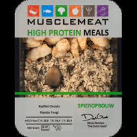 Muscle Meat High Protein Meals Kipfilet Chunks Risotto Fungi 450 g bij Jumbo - thumbnail