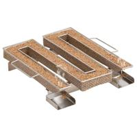 Rookgenerator koud 4-zijdig 22,5 cm roestvrij staal - thumbnail