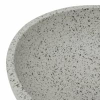 VidaXL Opzetwasbak rond φ41x14 cm keramiek grijs - thumbnail