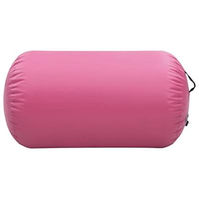 VidaXL Gymnastiekrol met pomp opblaasbaar 100x60 cm pvc roze - thumbnail