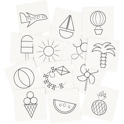 Creativ Company Memo kaarten wit, 13 paren