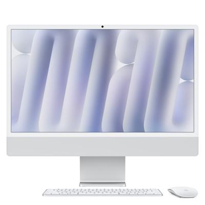 Apple iMac 24 retina scherm 4.5K 512GB SSD 16GB RAM M4 chip 10-core CPU 10-core GPU Zilver (2024)