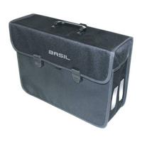 Basil malaga xl - enkele fietstas, unisex, zwart - thumbnail