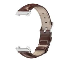 Echt leren bandje - Donkerbruin - Xiaomi Smart band 7 Pro - thumbnail