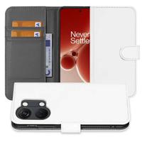 Book Case Telefoonhoesje voor de OnePlus Nord 3 Wit met Pasjeshouder - thumbnail
