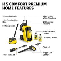 Kärcher K 5 Comfort Premium Home hogedrukreiniger Staand Electrisch 500 L/u Geel - thumbnail