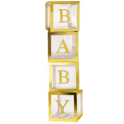 BABY Ballonnen Box (Goud)