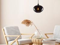 Hanglamp MONDRAGO 1 lamp zwart - thumbnail