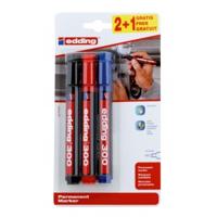 Viltstift edding 300 rond 1.5-3mm 2+1 assorti - thumbnail