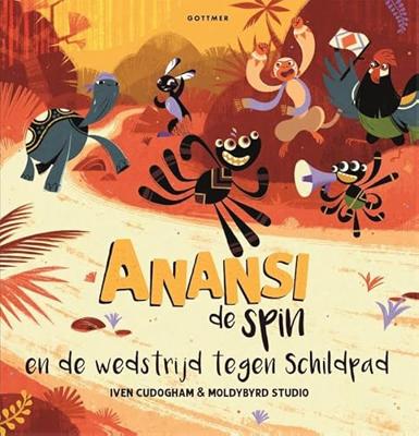 Anansi de spin en de wedstrijd tegen Schildpad