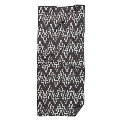 Nomadix badhanddoek Teton 75 x 180 cm polyester zwart/wit