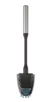 Metaltex Cleany Toiletborstel + Houder 13x8x47 cm Zwart/RVS - thumbnail