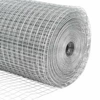 VidaXL Gelaste draadhek zilver 0.6 x 10 m - thumbnail