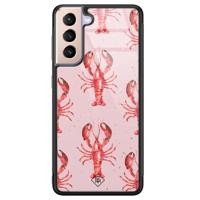 Samsung Galaxy S21 glazen hardcase - Lobster all the way - thumbnail