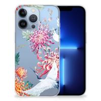 Apple iPhone 13 Pro | TPU Hoesje | Bird Flowers - thumbnail