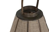 Kaarshouder Home ESPRIT Natuurlijk Jute Bamboe 41,5 x 41,5 x 57 cm - thumbnail