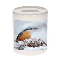 Foto boomklever vogel spaarpot 9 cm - Cadeau vogels liefhebber - Spaarpotten - thumbnail