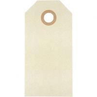 Creativ Company Manilla-labels, afm 4x8 cm, 250 gr, crème, 1000 stuk/ 1 doos - thumbnail