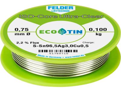 Felder ISO-Core Ultra Clear SAC305 Soldeertin Spoel Sn96,5Ag3Cu0,5 1 mm