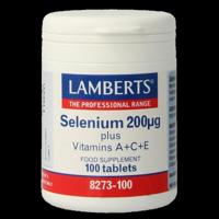 Lamberts Selenium 200mcg met vitamine A C E 100 Tabletten - thumbnail
