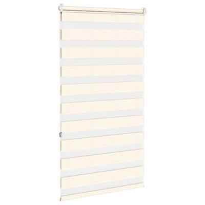 VidaXL Zebra blind 80x150 cm stofbreedte 75,9 cm polyester marmerbeige