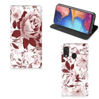 Bookcase Samsung Galaxy A20e Watercolor Flowers - thumbnail