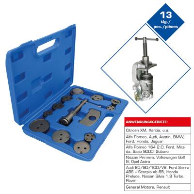 Brilliant Tools BT701000 Universele remzuiger-terugstelgereedschapsset, 13-delig