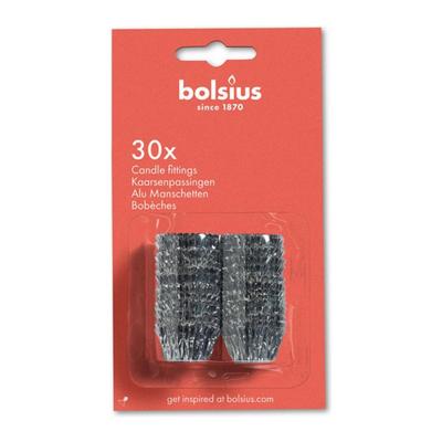 Bolsius - Aluminium Kaarsenpassingen Zilverkleurig - 24 x 30 stuks Bolsius - Aluminium Kaarsenpassingen Zilverkleurig - 24 x 30 stuks