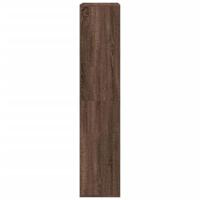 Boekenkast 100x33x155,5 cm bewerkt hout bruin eikenkleurig - thumbnail