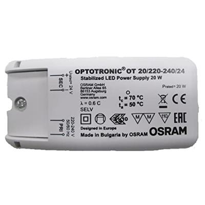 OSRAM OT 20/220-240/24 VS20 LED-transformator Constante spanning 20 W 0.02 - 0.83 A 24 V/DC 1 stuk(s) OSRAM OT 20/220-240/24 VS20 LED-transformator Constante spanning 20 W 0.02 - 0.83 A 24 V/DC 1 stuk(s)