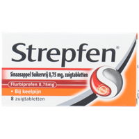 Strepfen Sinaasappel Suikervij 8.75 mg Zuigtabletten - thumbnail