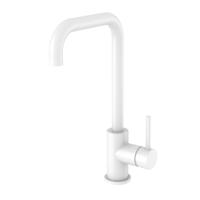 Keukenmengkraan Best Design White Uitloop Gebogen 31.7 cm 1-hendel Mat Wit - thumbnail