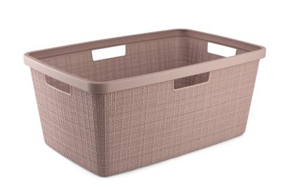 Curver jute wasmand - 46 liter - roze