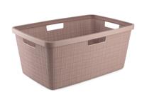 Curver jute wasmand - 46 liter - roze - thumbnail