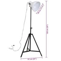 VidaXL Vloerlamp 25 w e27 61x61x90/150 cm wit - thumbnail