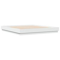 Bedframe met LED-verlichting wit 200x200 cm - thumbnail