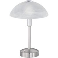 LED Tafellamp 4W - Warm Wit 3000K - Rond Design - Mat Nikkel - Aluminium - thumbnail