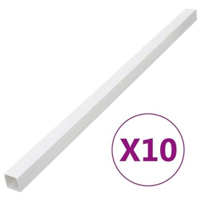 VidaXL Kabelgoot 100x40 mm 10 m pvc