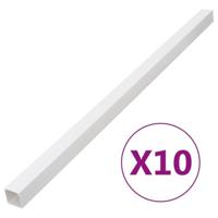 VidaXL Kabelgoot 100x40 mm 10 m pvc - thumbnail