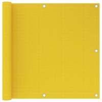 Balkonscherm 90x600 cm HDPE geel - thumbnail