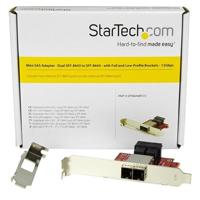 StarTech.com Mini-SAS adapter - dual SFF-8643 naar SFF-8644 - full/low-profile steunen - 12Gbps - thumbnail