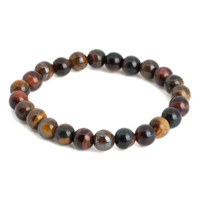 Edelsteen Armband Tijgeroog Tijgerijzer Multi (8 mm Kralen)