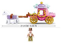 Sluban Girl&apos;s dream koets met 2 paarden (m38-b0872) - thumbnail