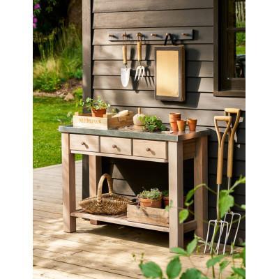 Tuinwerktafel Met Zinken Blad